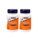 NOW Foods L-teanina 200 mg, 60 capsule vegetali (2 Confezione)