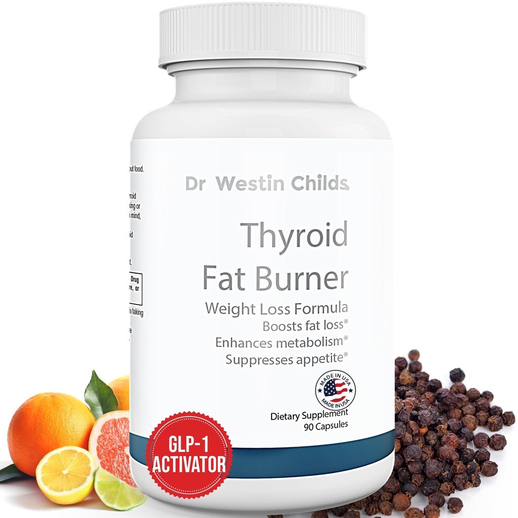 Dr. Westin bambini tiroide grasso bruciatore - Veloce agisce termogenico supplemento di perdita di peso per le donne con ipotiroidismo, Hashimoto & ipertiroidismo per la vita Trimming, Bloating, 30 Serve