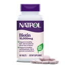 Natrol Beauty Biotin 10.000mcg Vitamine per la bellezza, 100 compresse, 100 giorni di alimentazione