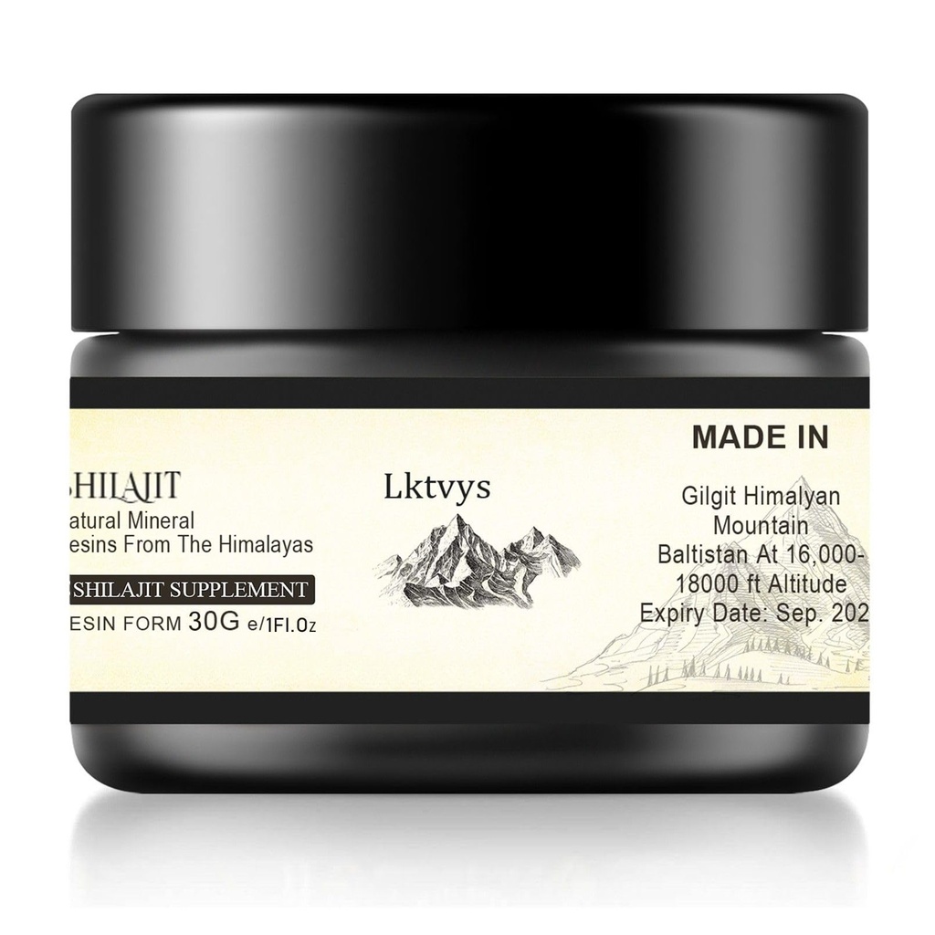 Shilajit Himalayan Organic, Shilajit Supplement, Shilajit Resin Arricchito con oltre 85 micronutrienti essenziali, potenzia l'energia e la vitalità immunitaria, puro Shilajit per gli uomini e le donne