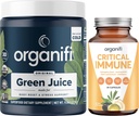 Organifi Green Juice Superfood Powder (30 Serve) e Critical Immune (30 capsule) - Vitamina C, Controllo del peso, Detox Cleanse, Stress Relief and Immunity Support - Gluten Free, Vegan, Whole Food