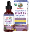 Gocce liquide della vitamina D3 di MARYRUTH | Megadose 4000 IU | USDA Liquid Vitamin D Spray per adulti e bambini | Supporto immunitario & Bone Salute | Vegan | Gluten Free | Non OGM | 30 Serve