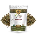Leaf and Flower Whole (Crataegus monogyna) - Herbal Tea | European Wild-Harvest | USDA & Kosher Certified | Non OGM & Gluten Free | Origin - Albania (1/2LBS / 8OZ)