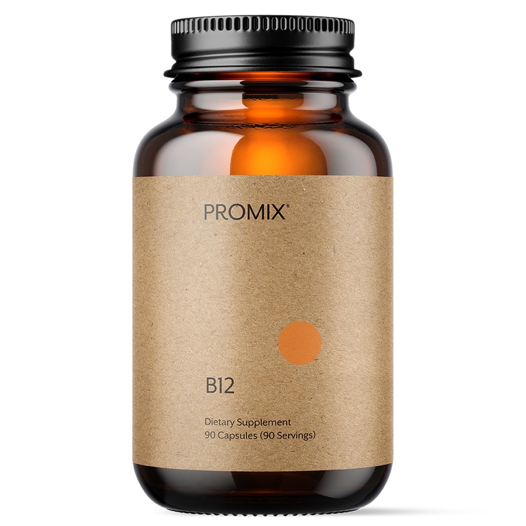 Promix Nutrition Vitamina B12 Supplemento - 1000mcg come metilcobalamin - Gut friendly - 90 conteggio