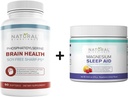 BioScience naturale Soy-Free Phosphatidylserine 100mg & Magnesium Sleep Powder Supplement Bundle - Ultimate Brain Health & Relax Support