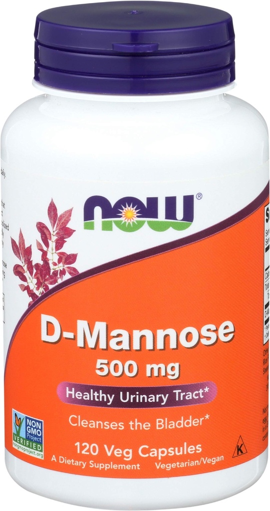 Ora Foods D-Mannose, 120 Caps 500 mg (Pack of 3)