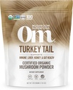Om Mushroom Superfood Turchia Tail Organic Mushroom Powder Pouch, 7.05 Ounce, 100 Serve, Supporto immunitario, Polysacchrides, Beta-Glucans, Gut Health & Holistic Defense Mushroom Supplement