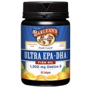 Integratori di olio di pesce Omega 3 di Barlean, Supplemento Softgels per gli uomini e le donne, 1300 mg Ultra EPA e DHA acidi grassi, arancio aromatizzato, 60 conte