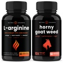 NutraChamps L-Arginina Capsule e Capsula Arrapato Erbato 2 Pack Bundle