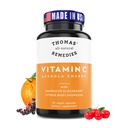 Thomas' All-natural Remedies Vitamina C con Elderberry Organico, Citrus Bioflavonids - Integratore Alimentare Intero - Non-GMO - Raw Vegan - 90 Capsule