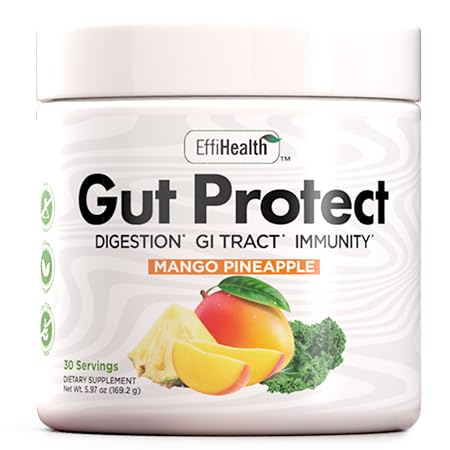 Greens Superfood Powder with Probiotics & Prebiotics – Super Greens Powder, Smoothie & Juice Mix Powder - Salute digestiva, Salute e Regolarità Immune – Mango, Ananas