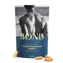 BOND Vitality - Integratore di fertilità maschile - Concezione per lui, Integratori di fertilità per gli uomini, Integratore di benessere maschile - CoQ10, Vitamine B12, C, D, & E, Catalasi, Selenio - 120 capsule