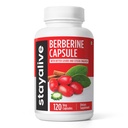 Berberina Premium STAY ALIVE con cannella di Ceylon, complesso 3-in-1 con estratto di zucca di Berberina HCL 1200mg & Bitter, 120 capsule, polvere di resistenza extra, supplemento non-GMO & Gluten-Free