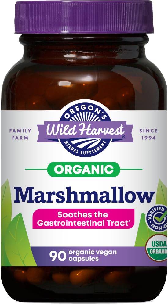 L'Oregon's Wild Harvest Marshmallow Organic Herbal Supplement, 90 Count