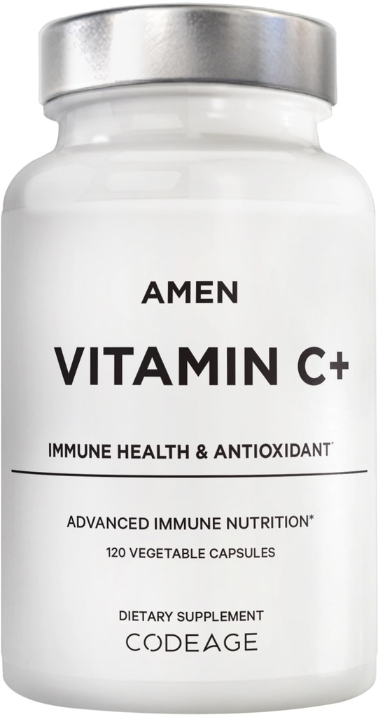 Modifica vitamina C+ Integratore con Zinco, Bioflavonoidi, Quercetina, Rose HIPS, Elderberry – Vegan, Non-GMO – 2 Mesi di Alimentazione - 120 Capsule