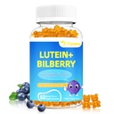 20mg Lutein & Zeaxanthin Gummies con Bilberry, Astaxantina, Omega 3, Vitamina C, E - Supplemento di salute per gli adulti e i bambini - Rilievo per gli occhi asciutti, Chiarezza della visione, Supporto maculare