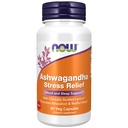 NOW Supplementi, Ashwagandha Stress Relief, Mood and Sleep Support*, con clinicamente studiato Lactium®, promuove il rilassamento e il sonno riposante*, 60 capsule di Veg
