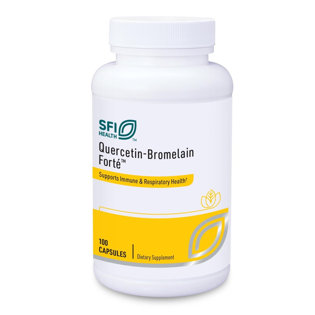 Klaire Labs SFI Health Quercetin-Bromelain Forte - Immune & Seasonal Support Enzymes with Pancreatic, Proteolytic, Bromelain, Papain Enzymes & Bioflavonoids (100 capsule)