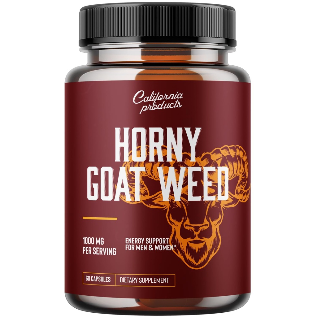 Horny Goat Weed Complex - Male Enhancement Pills e Testosterone naturale Booster per gli uomini prestazioni maschili Pre allenamento integratori crescita del muscolo