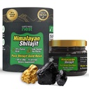 Benessere Nest Gold Grade Pure Himalayan Shilajit Resina: Ultimate Potency for Men & Women - 24k Gold, 75%+ Acido Fulvico, Lab Test Report Incluso - 30g (1 pacchetto), 75 Servings