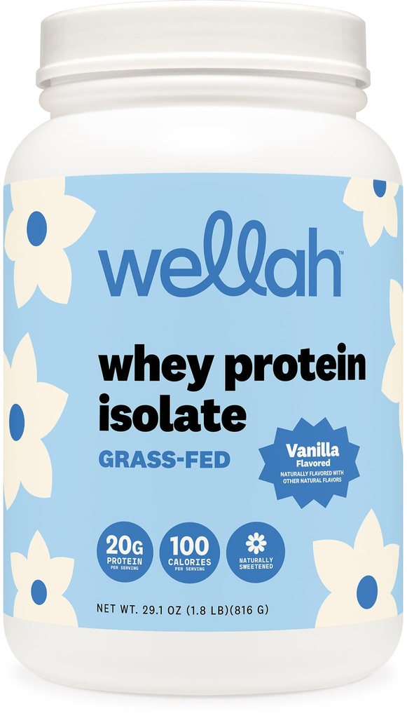 Wellah Protein Your Whey (30 Serve, Vanilla) - Proteine isolate del siero