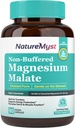 Magnesio Malato, Forma Chelata, Altamente Assorbibile, Non-Bufferato, Gentle su Stomach, Per Adulti & Bambini, Dose Flessibile, Produzione Energetica, Nerve & Funzione Muscolare, 90 Capsule Vegan