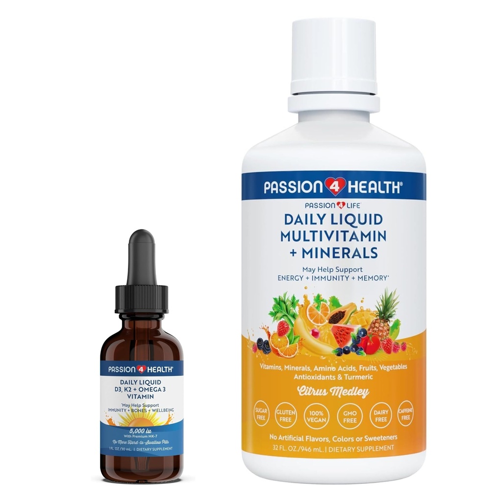 Passione 4 vita liquido Multivitamina Plus liquido organico D3K2 Omega 3