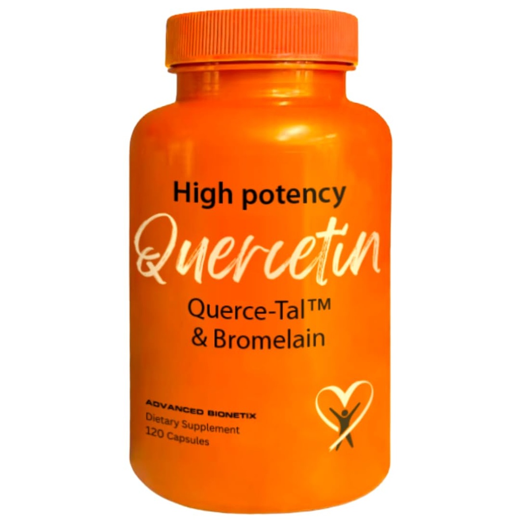 Querce-TalTM Quercetin + Bromelain 120 capsule di veg | Biodisponibilità di assorbimento ad alta potenza. Supporta antiossidante, Flare up Eventi, Cuore Immune Salute, Imballaggio May Vary