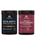 Antica Nutrition Multi Collagen Protein Powder, Non aromaed, 45 Serve + Bone Broth Protein Powder, Cioccolato, 20 Serve