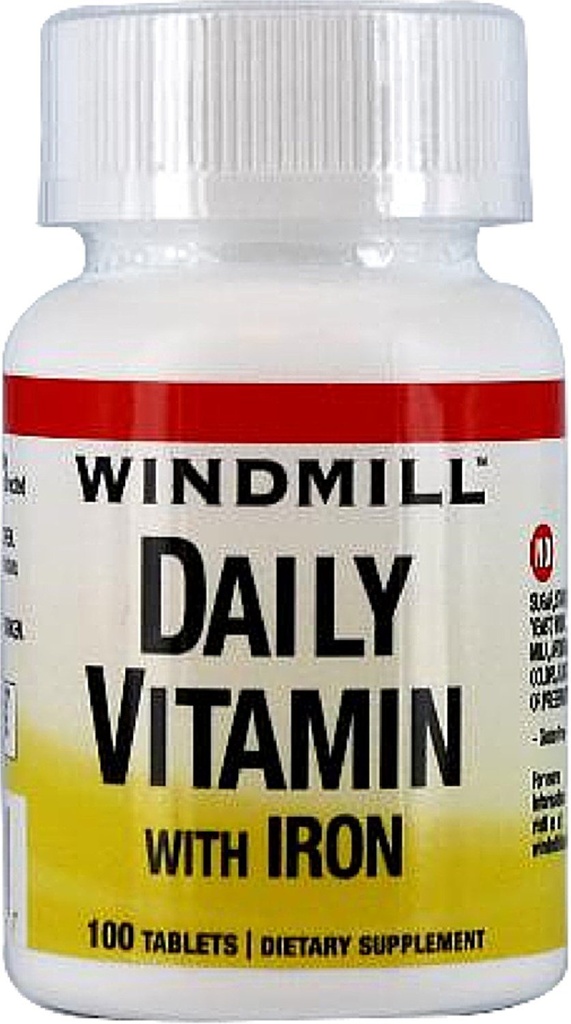 Mulino a vento Vitamina giornaliera con Ferro e Beta-Carotene