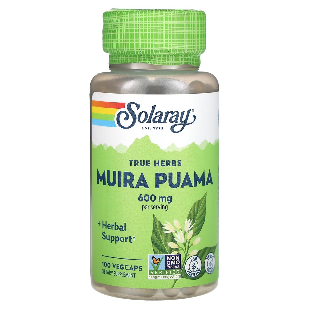 SOLARAY Muira Puama - 300 mg - 100 capsule
