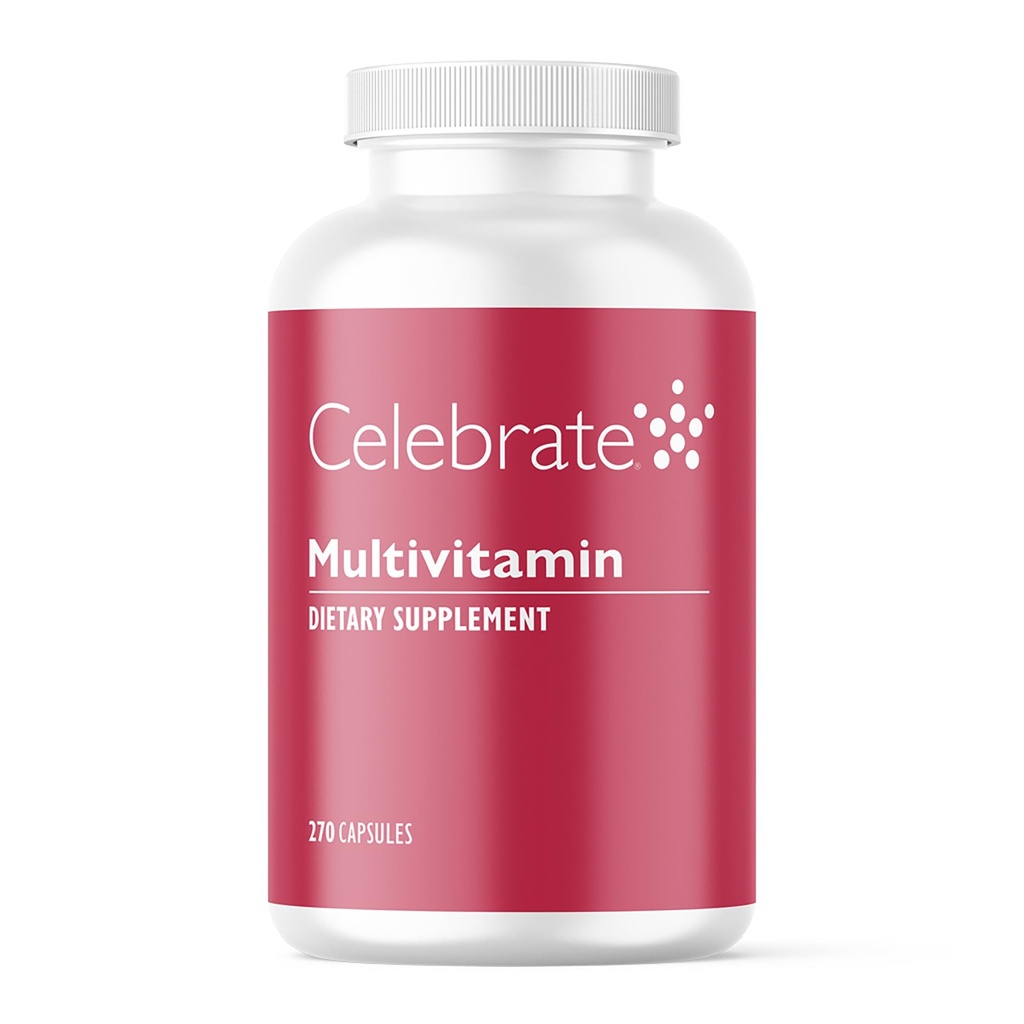 Celebrare Vitamine Bariatric Multivitamin, Iron Free - Post Gastric Bypass & Maniche Gastrectomy Supplemento per Uomini & Donne - Minerali essenziali & Vitamine A, B, D & E (270 capsule)