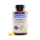 NatureWise Flaxseed Oil 1200 mg, Fish Free Omega 3 6 9 con 720mg ALA, Integratore alimentare per il supporto per la salute del cuore - Organico, Pressato a freddo, Non OGM - 60 Softgels[2-Month alimentazione]