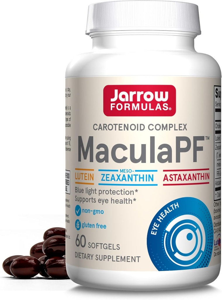 Jarrow Formulas® MaculaPF Carotenoid Complex, Integratore alimentare, Supporta la salute dell'occhio, 60 Softgels, Fino a un'alimentazione di 60 giorni