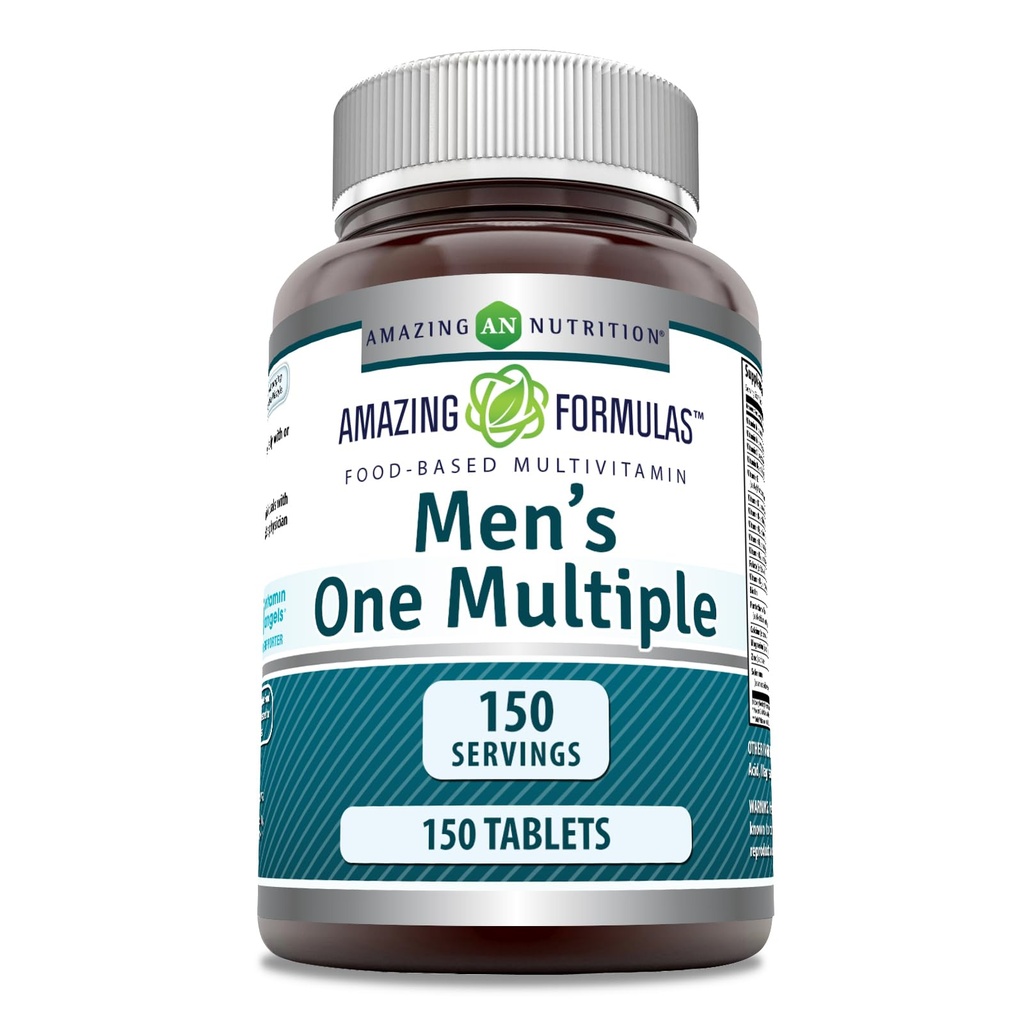 One Multivitamin Supplement | Food Based | 150 compresse | Perfect Blend of Vitamins, Minerals & Probiotics | Non-GMO | Gluten-Free | Made in USA