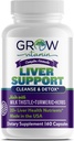 Crescere la vitamina Liver Cleanse Detox Capsule w/Unique Blend of Milk Thistle, Artichoke & Dandelion Extract - Integratore Liver Include Turmeric, Beetroot & Choline - 60 Capsule