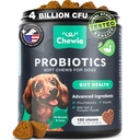 Probiotici per cani Gut Salute, Digestione, Immunità, Yeast Balance, Itchy Skin, Allergies Support - Cuscinetti Probiotici Cani con Enzimi Digestivi per Gut Flora- Dolci Trattamenti con zucca e polvere di lievito