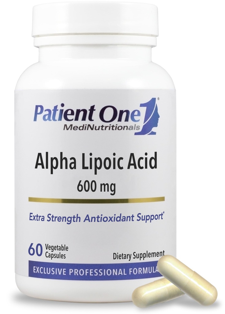 Acido lipoico alfa (ALA) 600 mg | Supplemento antiossidante al supporto Nerve e Liver Health* | 60 capsule