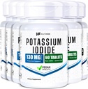 HealthFare Potassium Iodide Tablets | 130 mg | 360 Compresse Fast-Dissolving (6 Pack) | Ki Pills | Long Shelf Life | Non-GMO