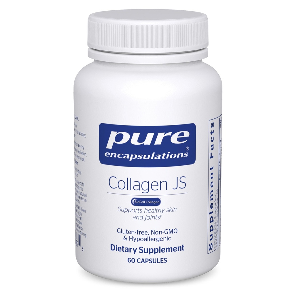 Pure Incapsulations Collagen JS - Skin & Joint Health* - 1.000 mg Biocell Collagen idrolizzato - Gluten Free & Non-GMO - 60 capsule