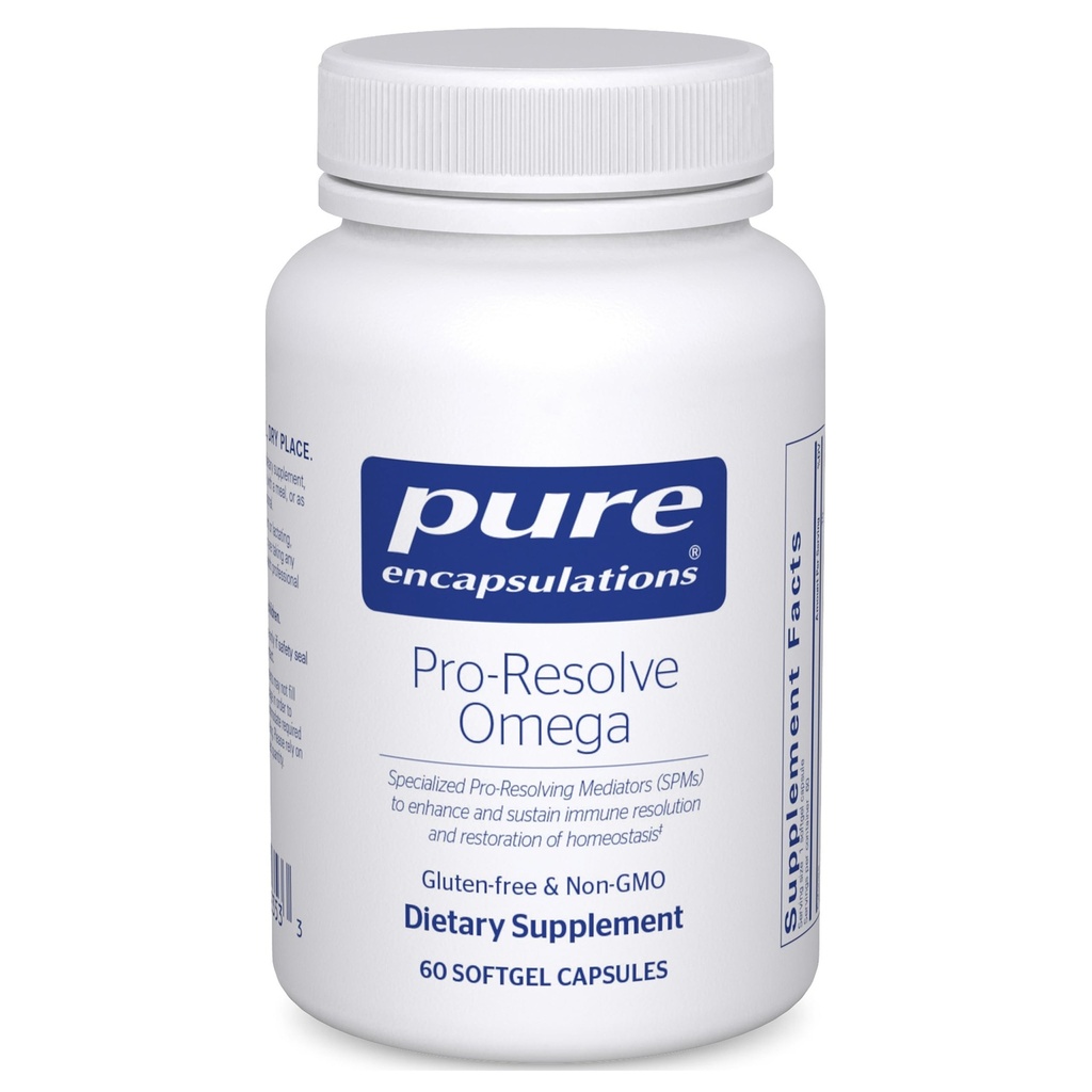 Pure Encapsulations Pro-Resolve Omega | Omega-3 acidi grassi per la salute cardiovascolare | 60 capsule di softgel