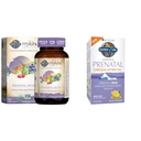 Giardino della vita Multivitamina Prenatale delle donne con vitamina D3, B6, B12, C & Iron & Minami Natural Prenatal DHA Omega 3 Fish Oil Supplement Softgels, Limone, 30 Conte