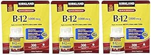 Kirkland Pozpfa Sublingual B-12 5000 mcg, 300 compresse (3 Pack)