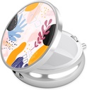Nipichsha Pill Box, Small Pill Case for Purse & Pocket, Cute Travel Medicine Organizer, Portable Medicine Container Holder to Holding Vitamins, Medication, Fish Oil & Supplement, Floral Fantasy