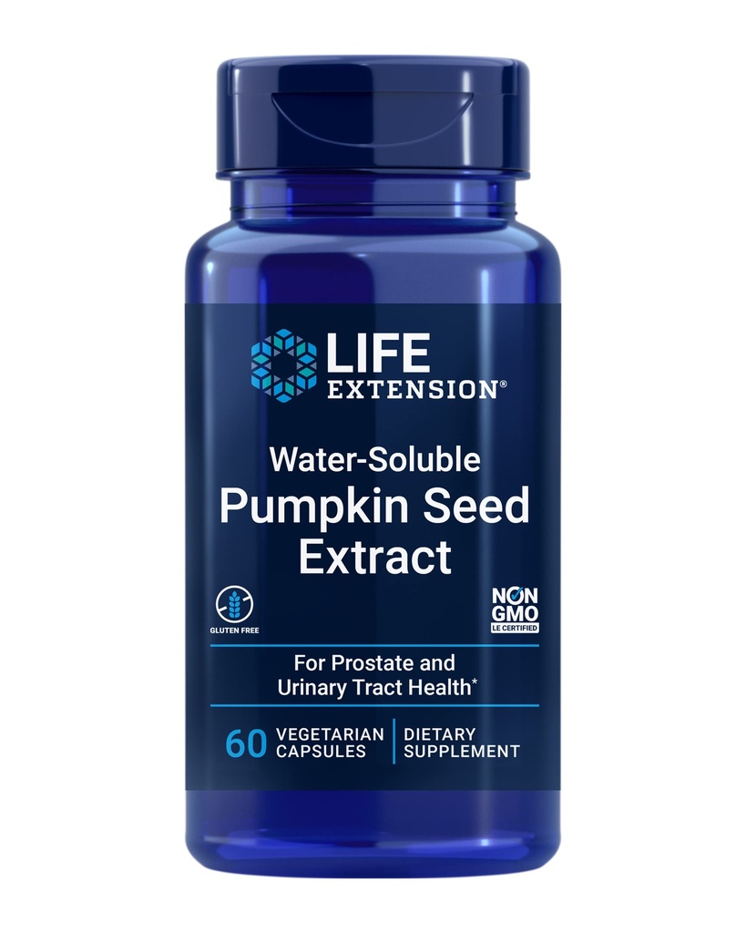 Estratto di semi di zucca, Promuove la salute del tratto urinario e della prostata, Supporto per la salute della vescica, Uomini, Donne, Senza glutine, Non OGM, Vegetariano, 60 capsule