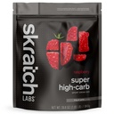 Polvere d'idratazione super-carb di Skratch Labs | Polvere di carboidrati con Dextrin e elettroliti di Cluster | Bevanda di energia di Endurance | Raspberry (840 Grammi) | Non OGM, Gluten Free, Vegan, Kosher