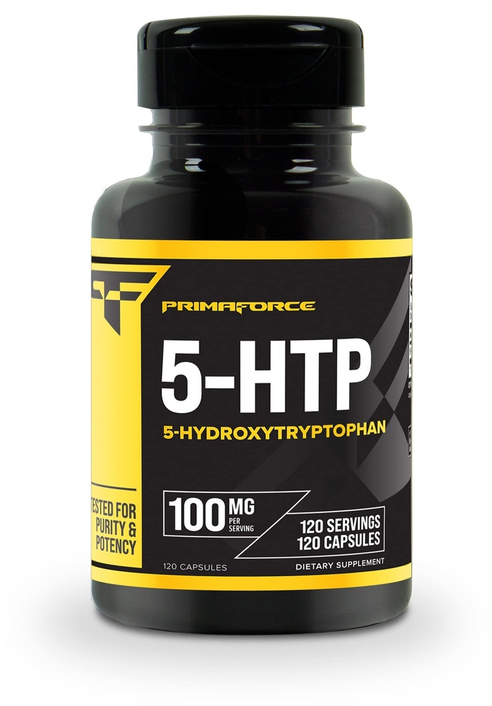 Primaforce 5-HTP 100mg supplemento, 120 capsule, 100mg per porzione, 5-idrossitriptofano