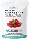 USDA Cranberry Powder Organic Certified - Organic Cranberry Juice Concentrate Support Urinary Tract Health for Women & Men - Pure Berry Concentrate Vegan Non-GMO & Filler Free (200 Serve)