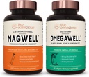 Live Conscious OmegaWell Fish Oil & MagWell Magnesium Zinc & Vitamina D3 | Bone & Heart Health, Immune System Support + Cuore, Cervello & Joint Support