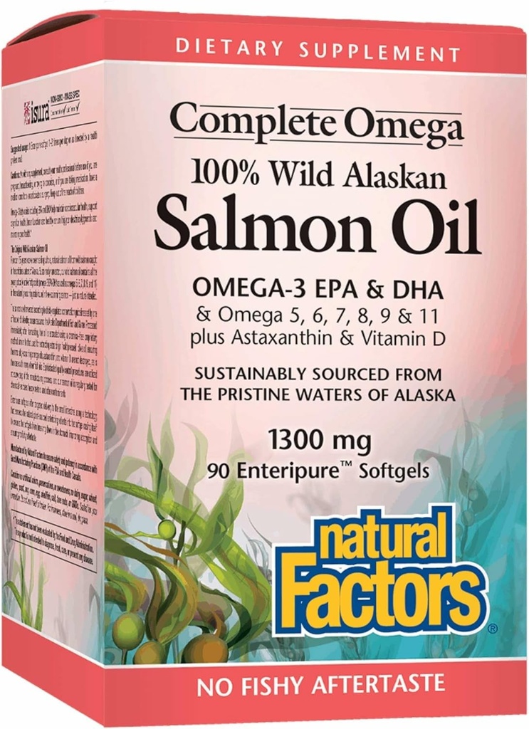 Olio di salmone di alasco selvatico, 90 CT